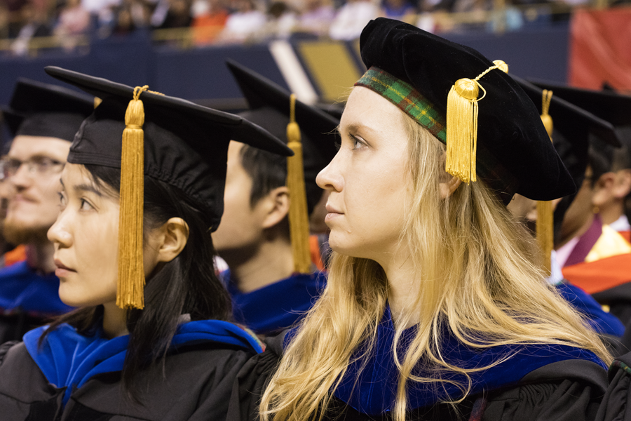 Student at graduation 