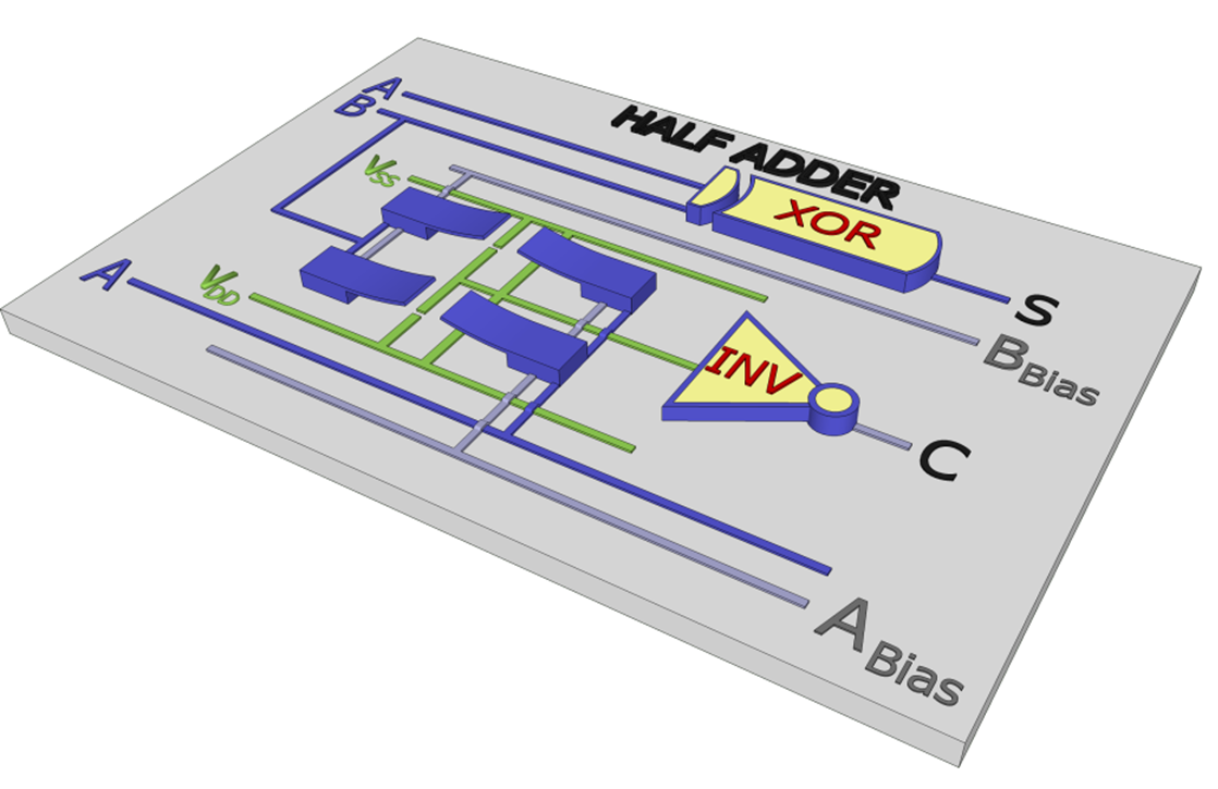 drawing of a transistor