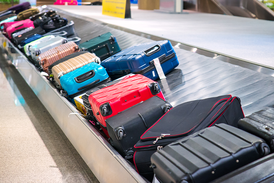 Photo of luggage at airport