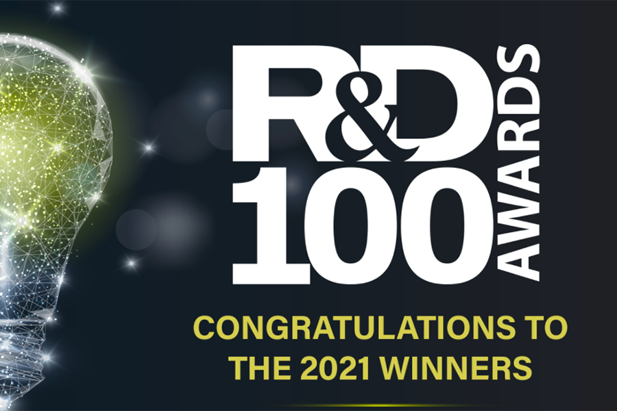 Yellow light with "R&D 100 Awards" text