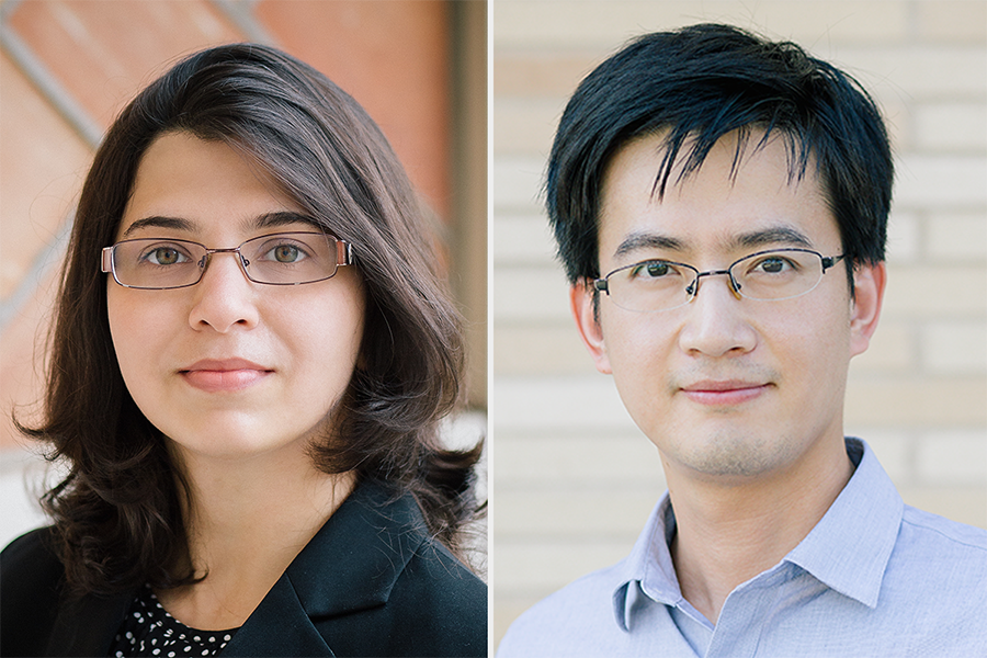 Headshots of Joshi and Zhang